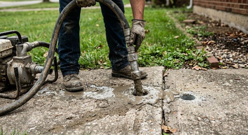 Concrete Settlement Repair in Columbus, OH