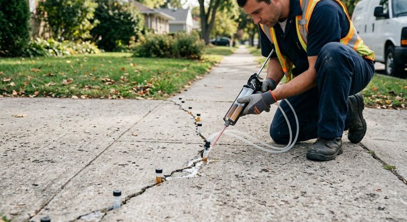 Concrete Settlement Repair in Columbus, OH