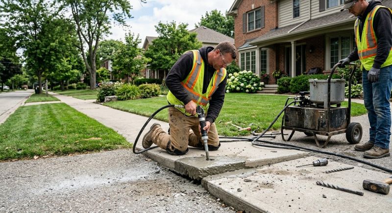 Concrete Settlement Repair in Columbus, OH