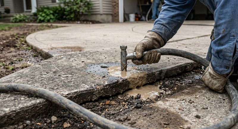 Driveway Slab Lifting in Des Moines, IA