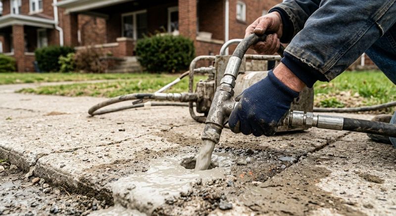 Sunken Sidewalk Repair in West Des Moines, IA