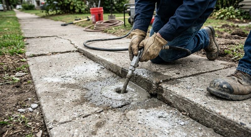 Walkway Leveling in Des Moines, IA