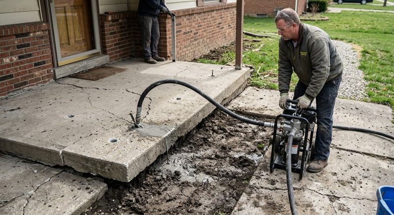 Porch Leveling in West Des Moines, IA